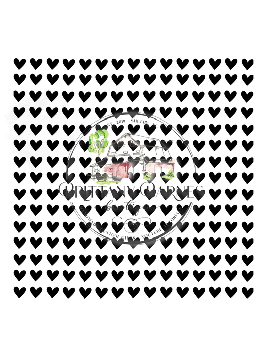 Heart Stencil: Grid Style SVG